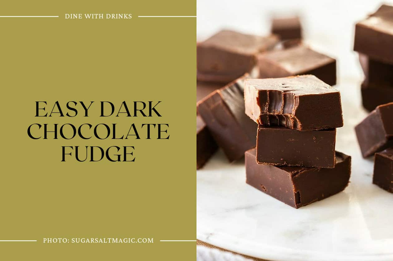 Easy Dark Chocolate Fudge