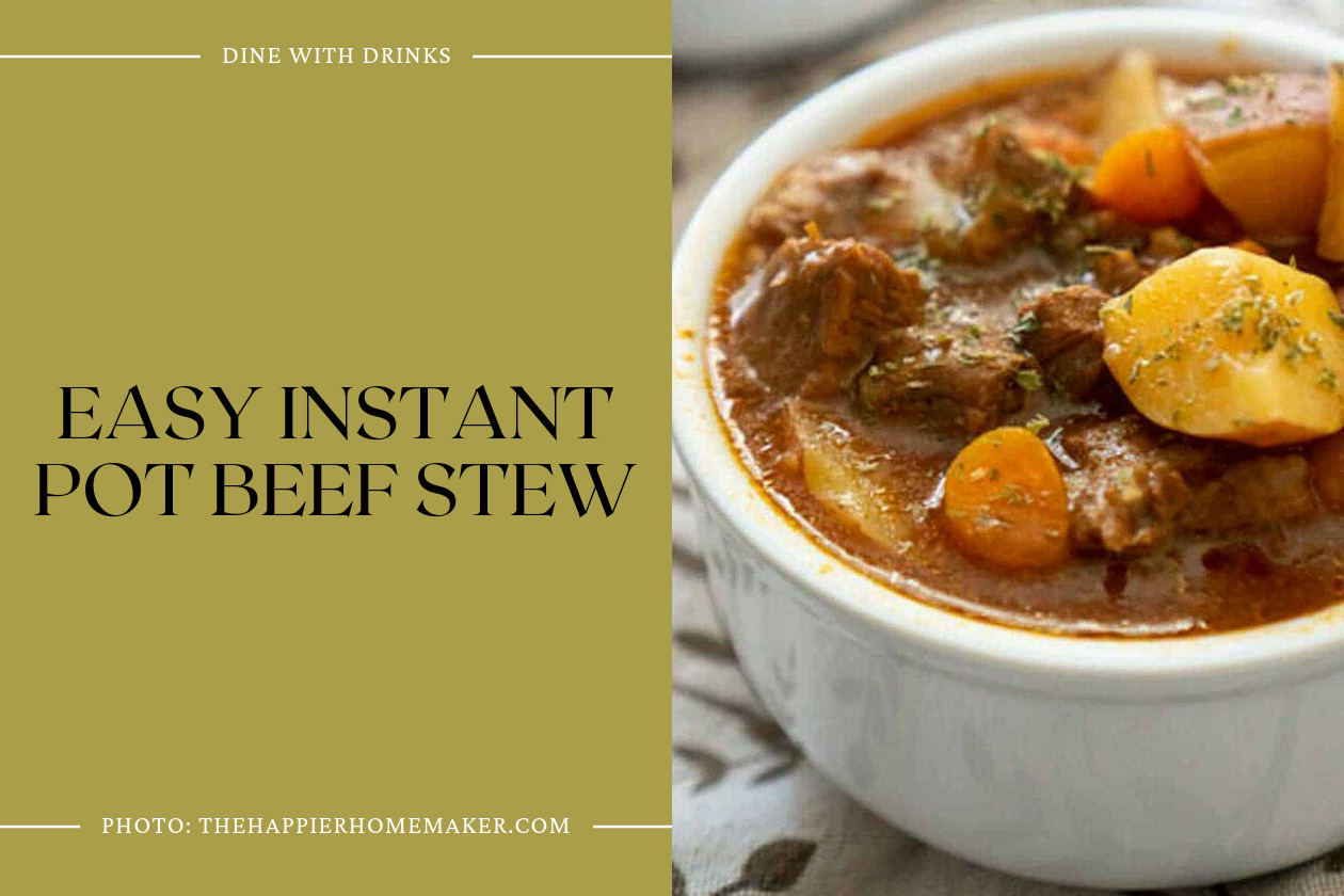 Easy Instant Pot Beef Stew