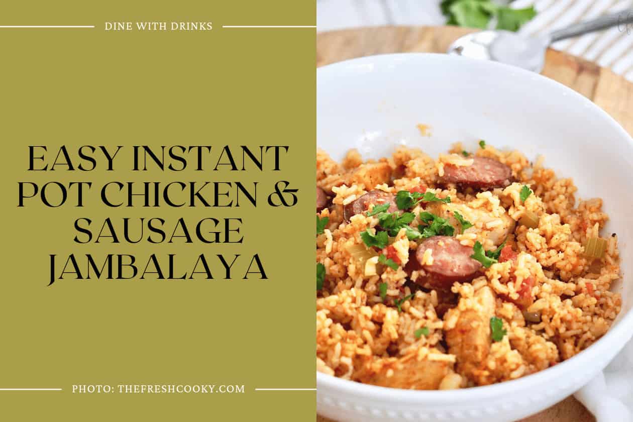 Easy Instant Pot Chicken & Sausage Jambalaya