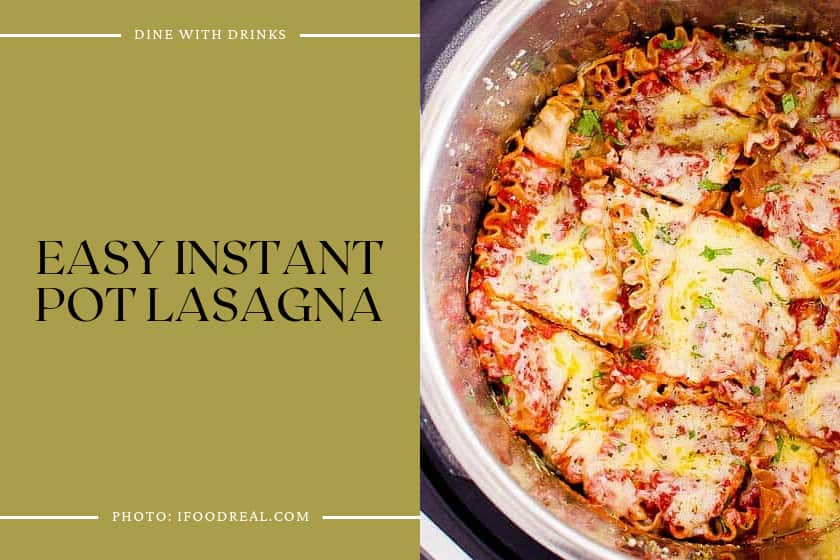 Easy Instant Pot Lasagna