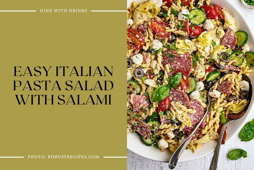 Easy Italian Pasta Salad With Salami