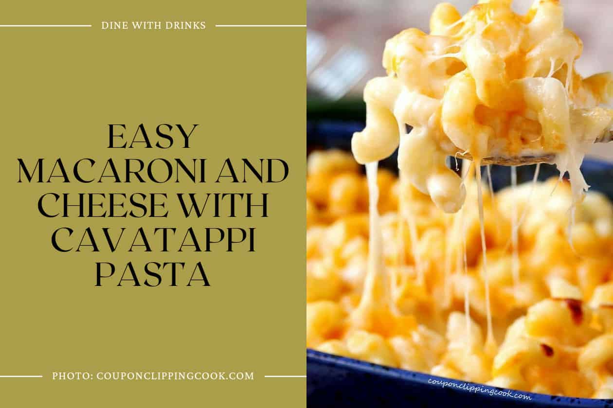 Easy Macaroni And Cheese With Cavatappi Pasta