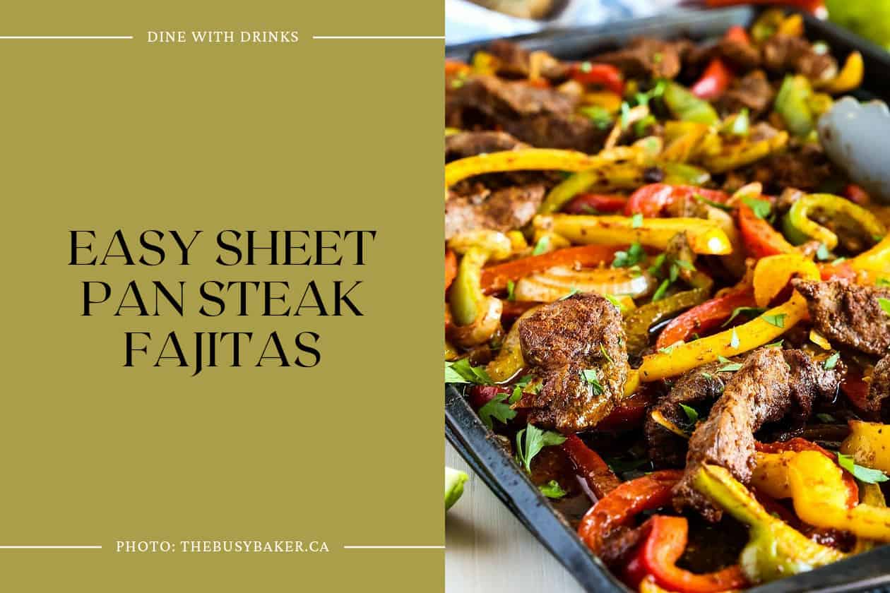 Easy Sheet Pan Steak Fajitas