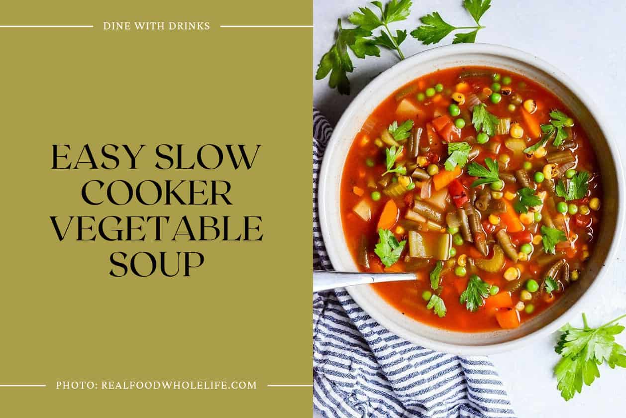 Easy Slow Cooker Vegetable Soup