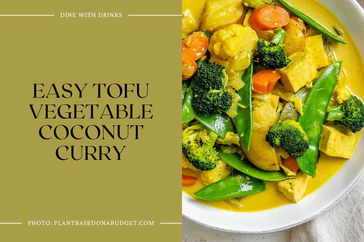 Easy Tofu Vegetable Coconut Curry