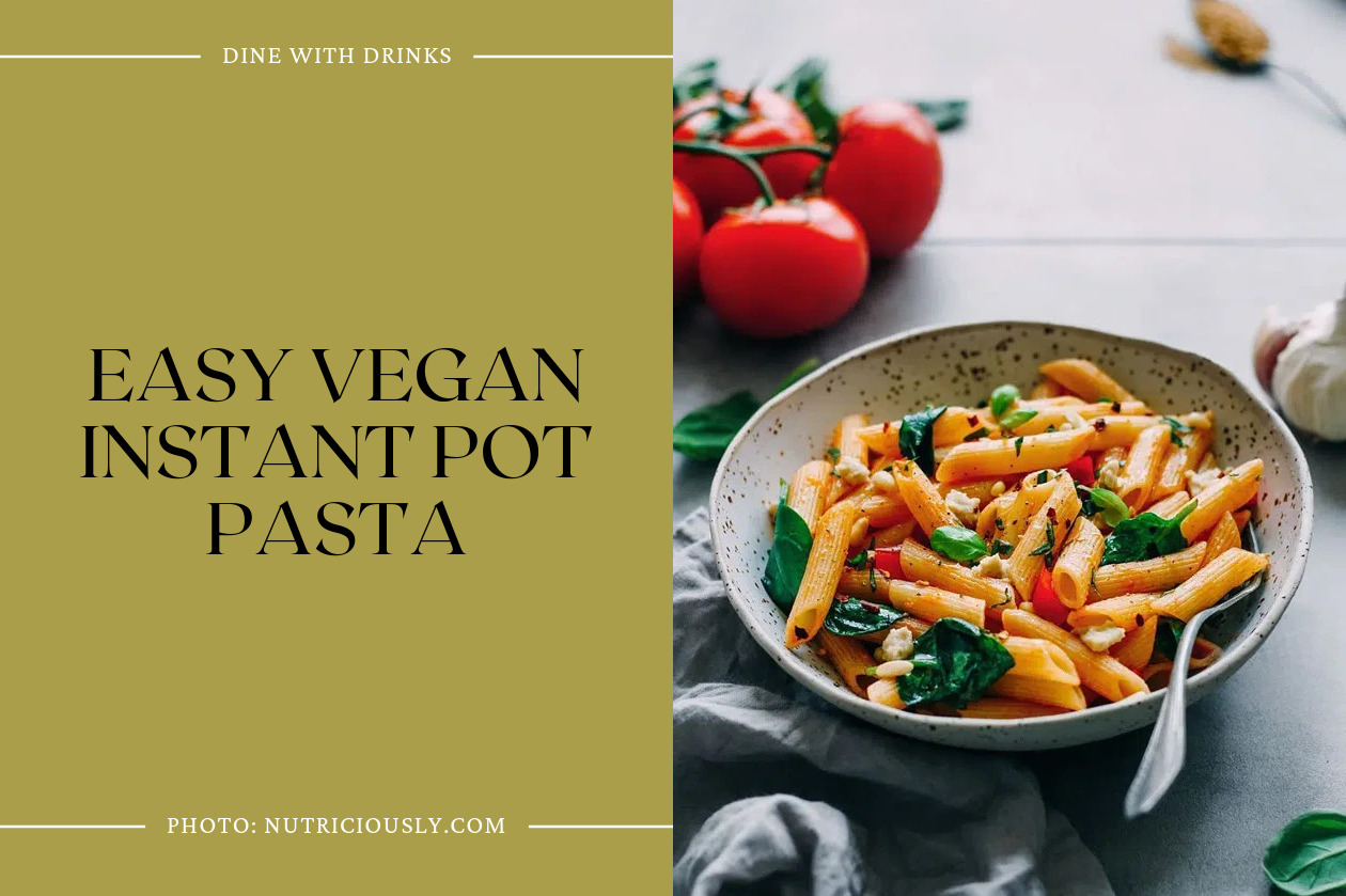 Easy Vegan Instant Pot Pasta
