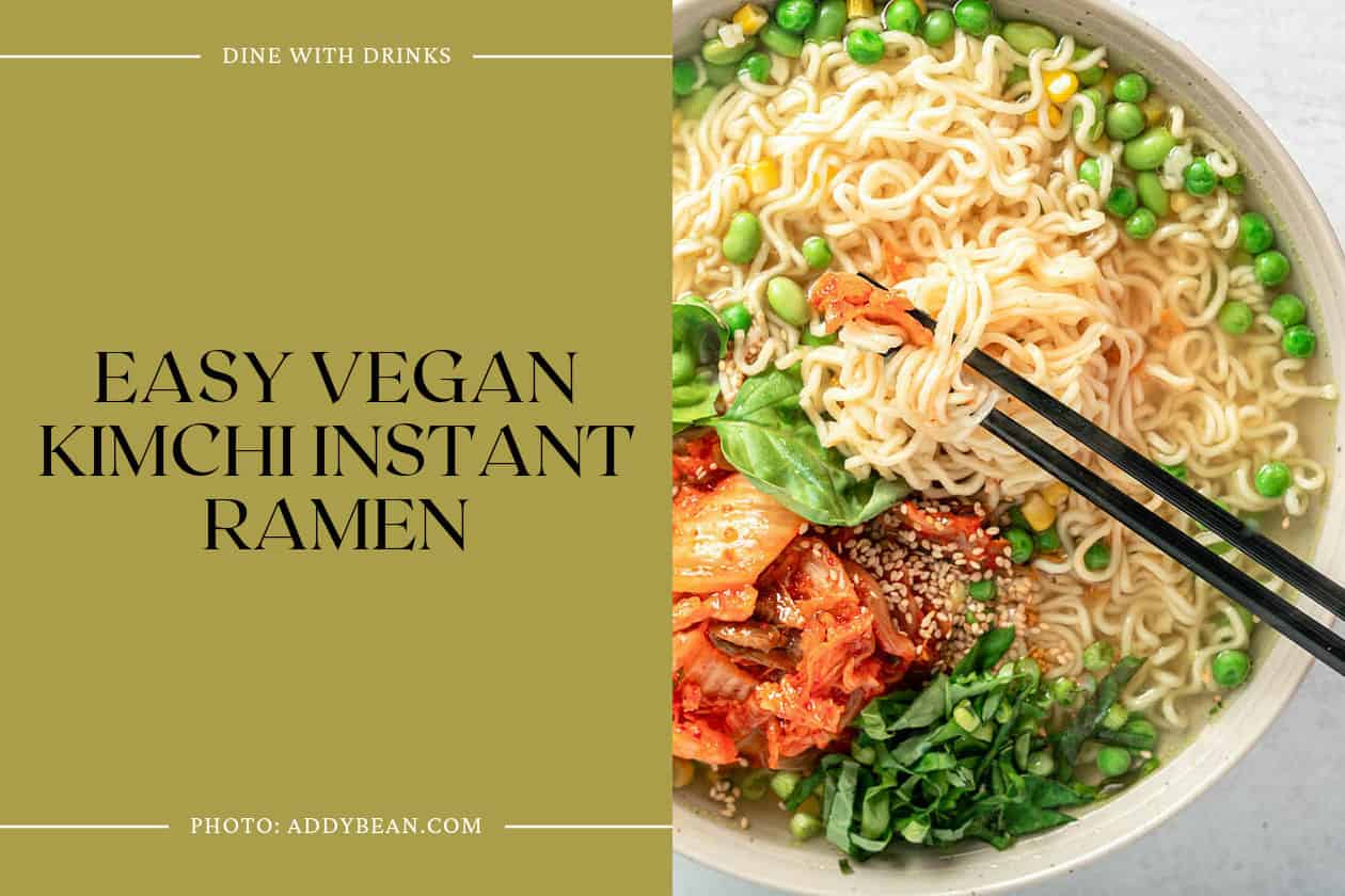 Easy Vegan Kimchi Instant Ramen