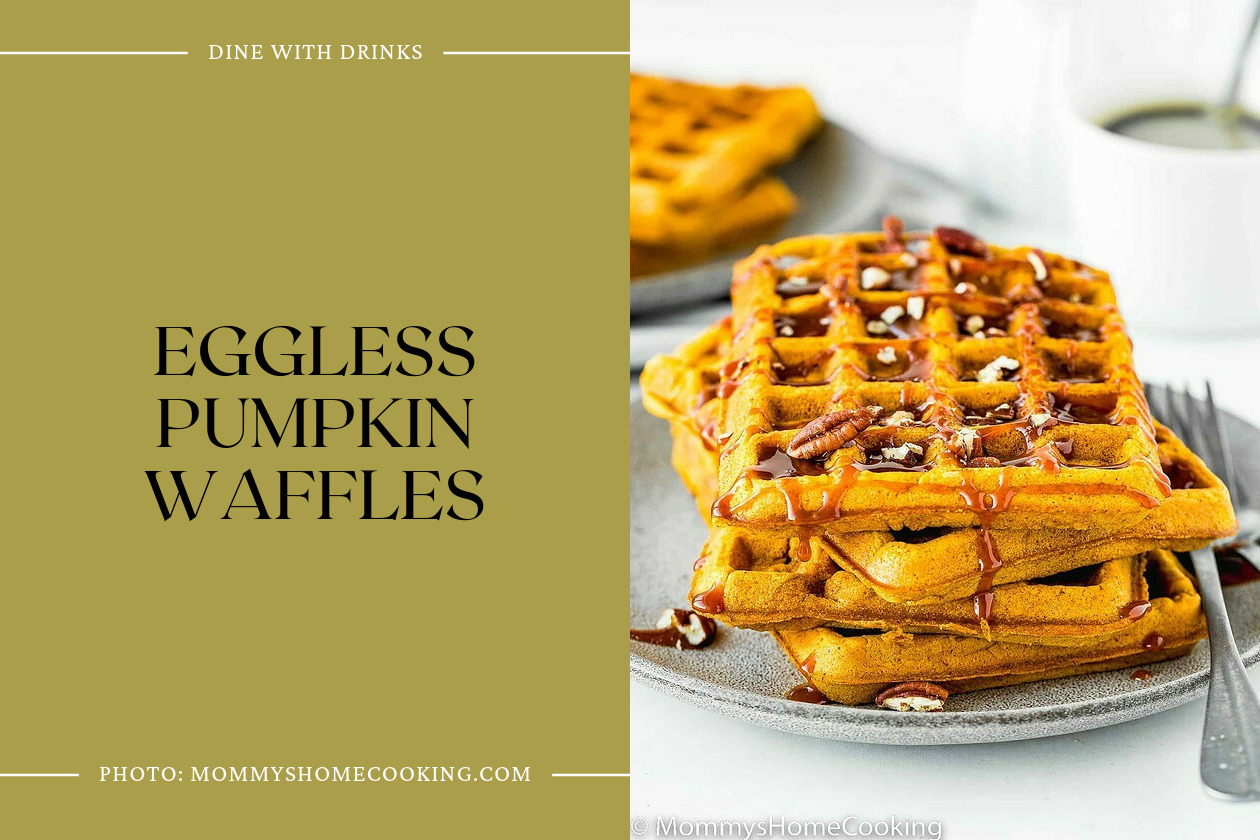 Eggless Pumpkin Waffles
