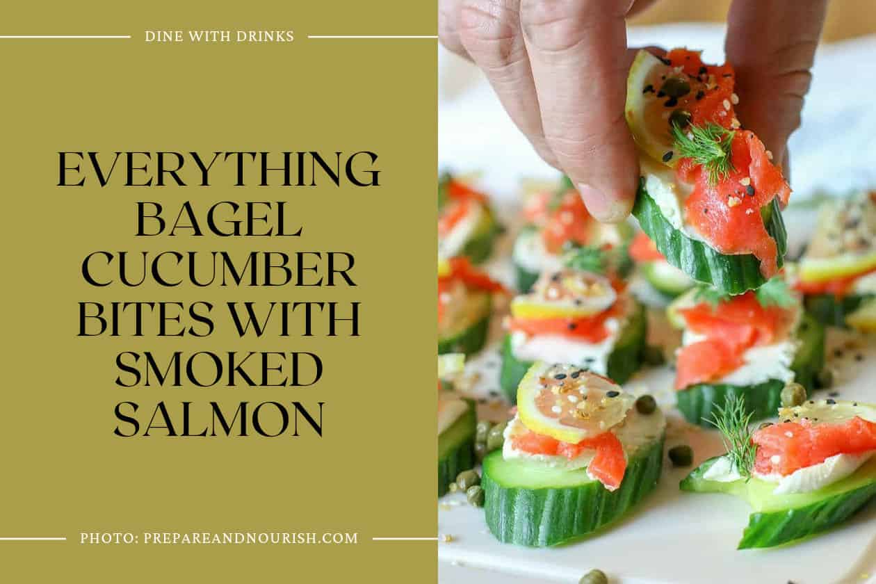 Everything Bagel Cucumber Bites With Smoked Salmon
