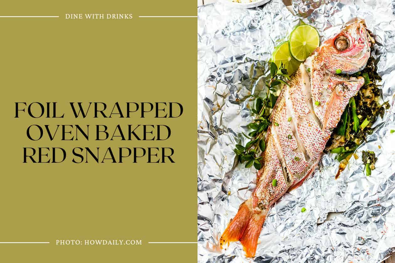 Foil Wrapped Oven Baked Red Snapper