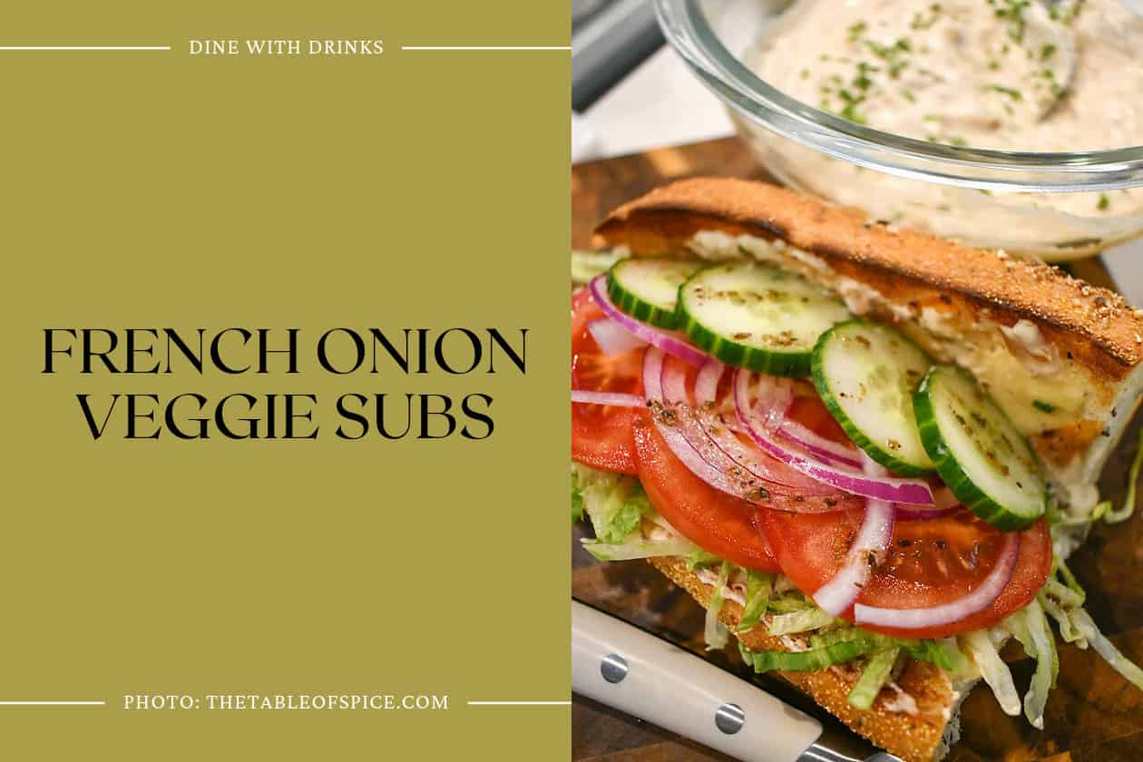 French Onion Veggie Subs