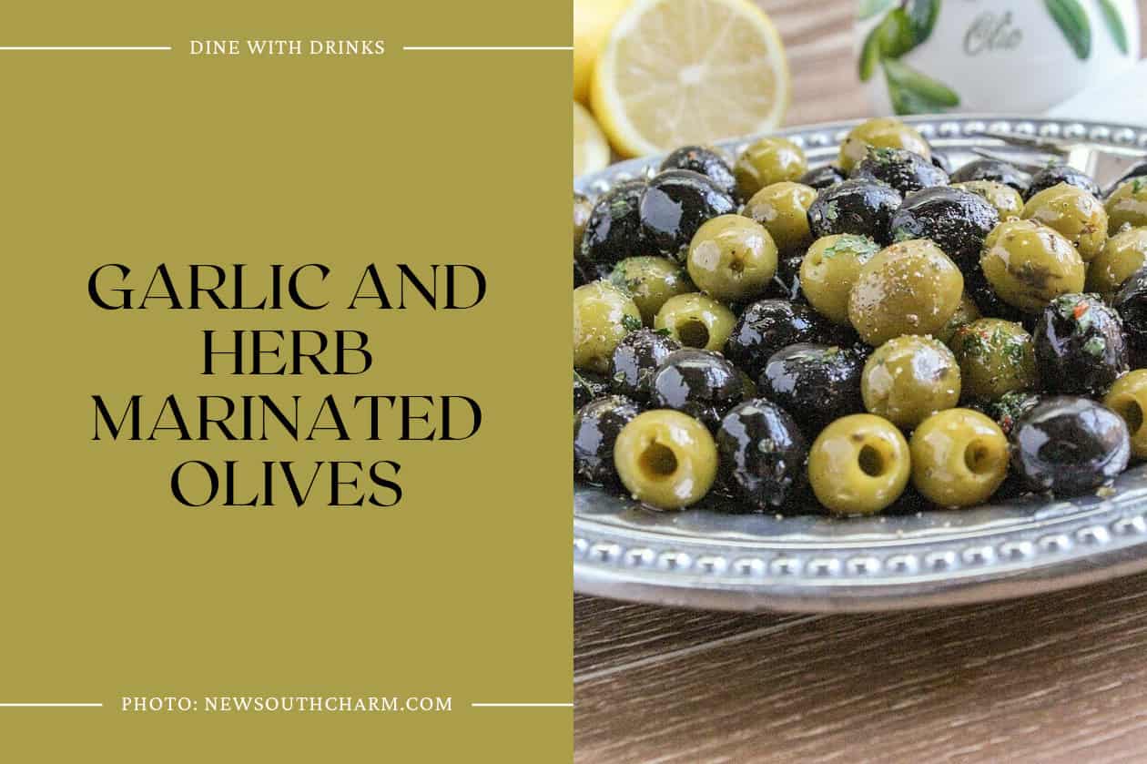 Garlic And Herb Marinated Olives