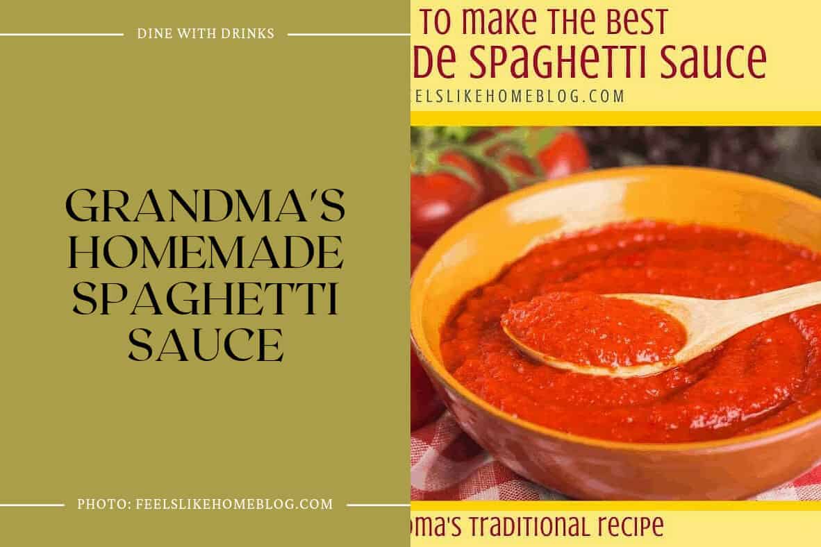 Grandma's Homemade Spaghetti Sauce