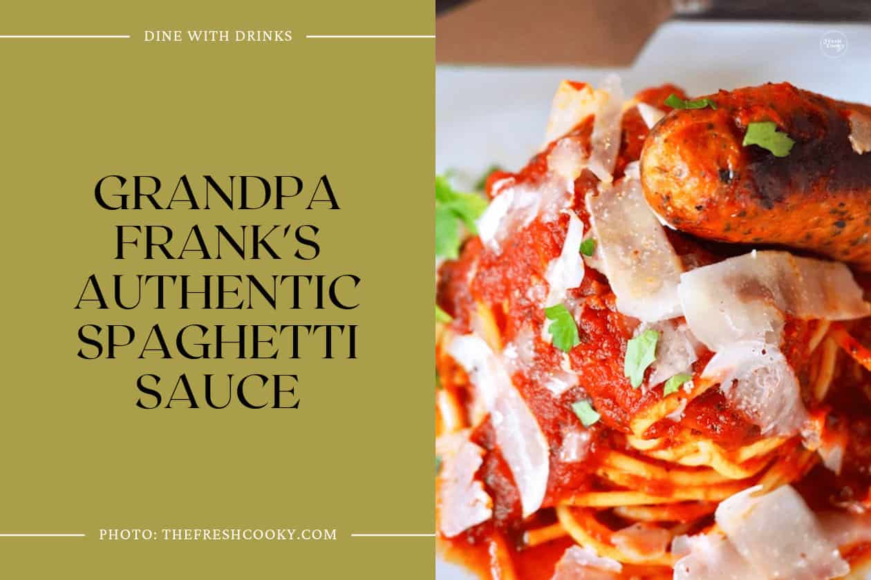 Grandpa Frank's Authentic Spaghetti Sauce