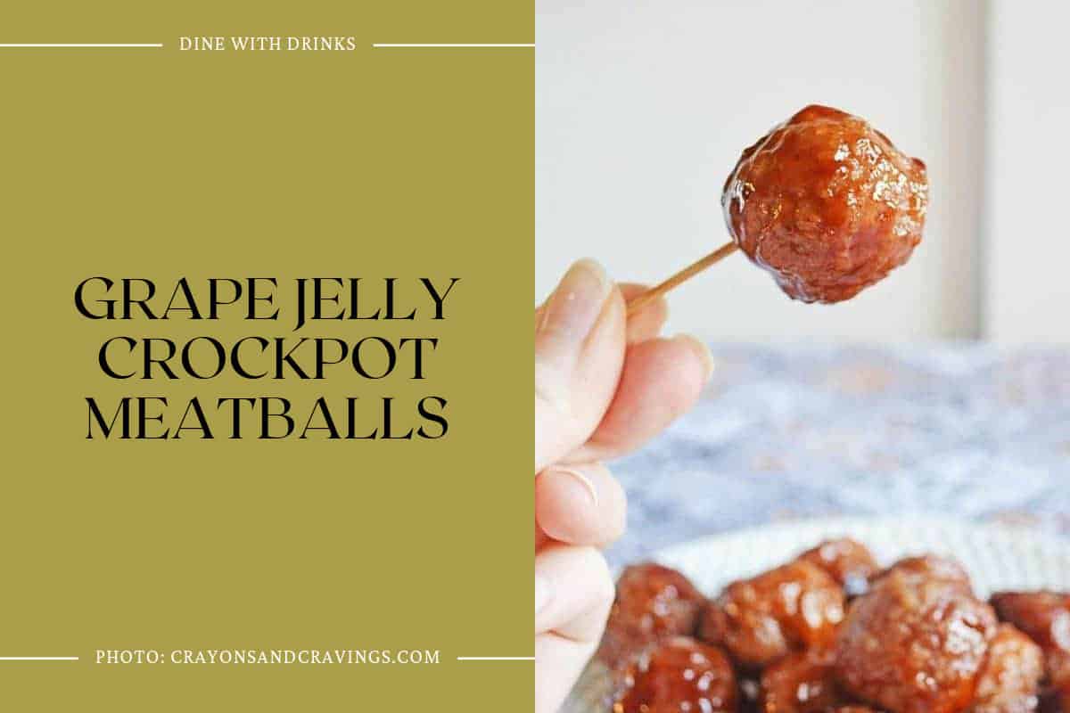 Grape Jelly Crockpot Meatballs