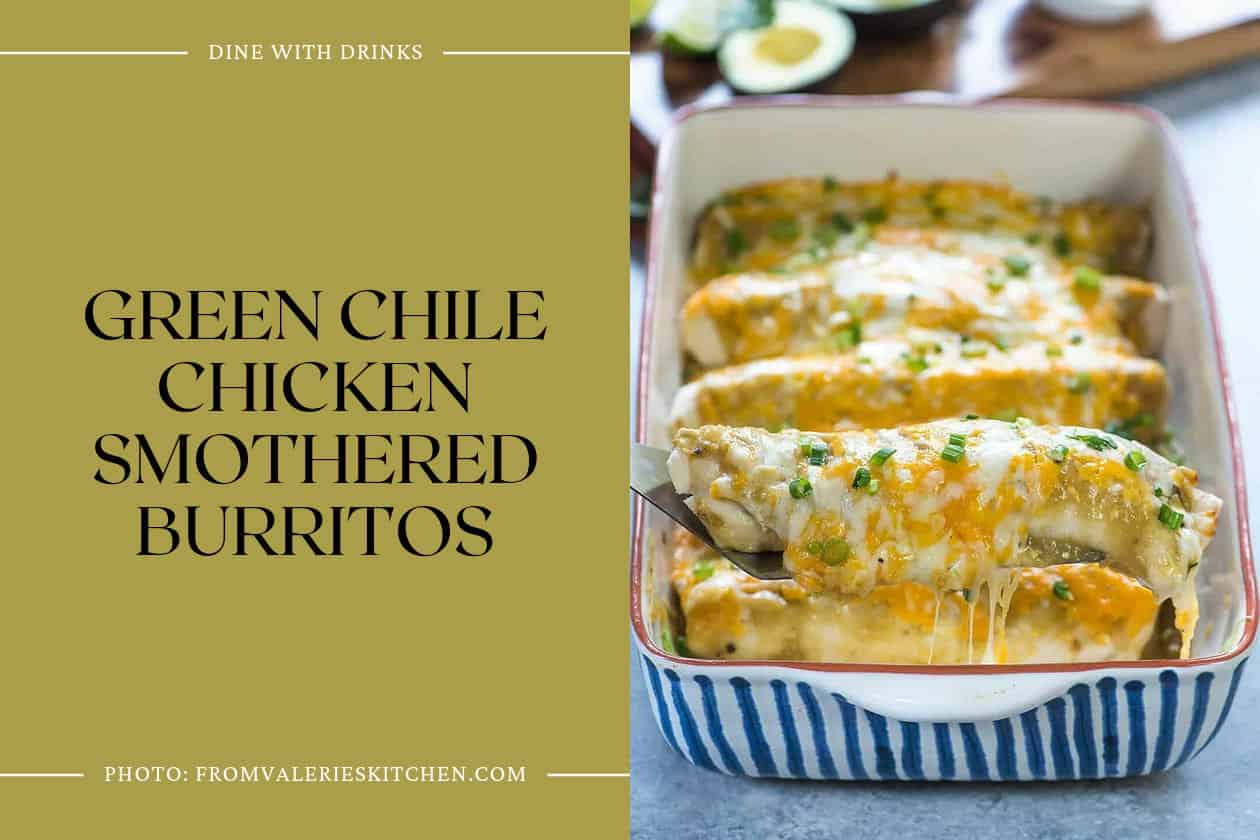 Green Chile Chicken Smothered Burritos