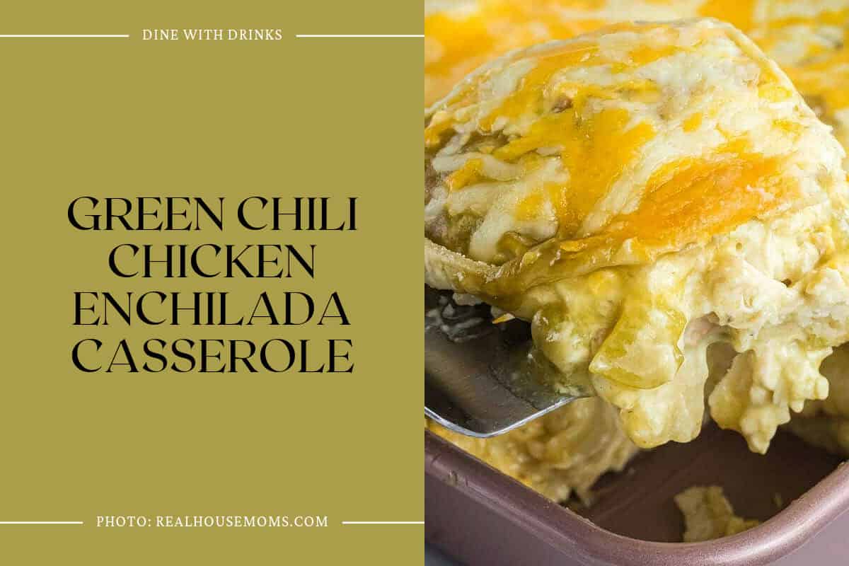Green Chili Chicken Enchilada Casserole