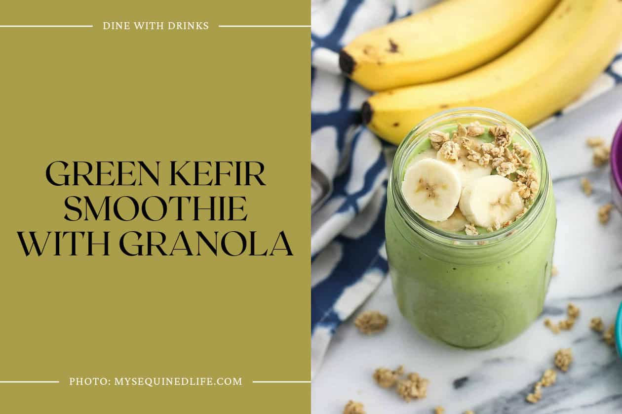 Green Kefir Smoothie With Granola