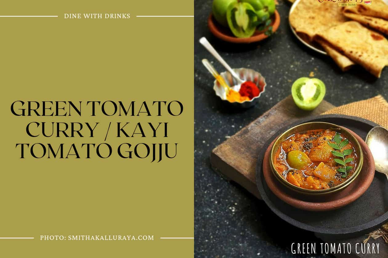 Green Tomato Curry / Kayi Tomato Gojju