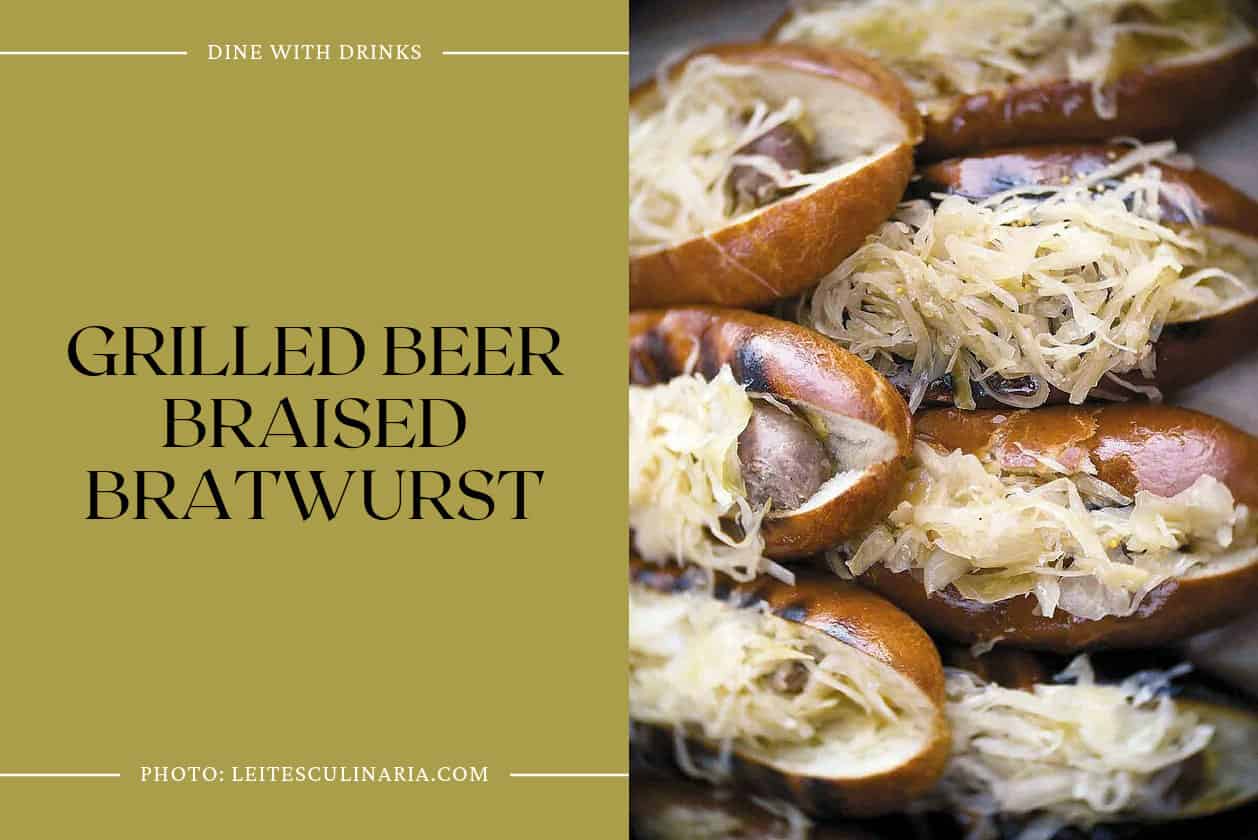 Grilled Beer Braised Bratwurst