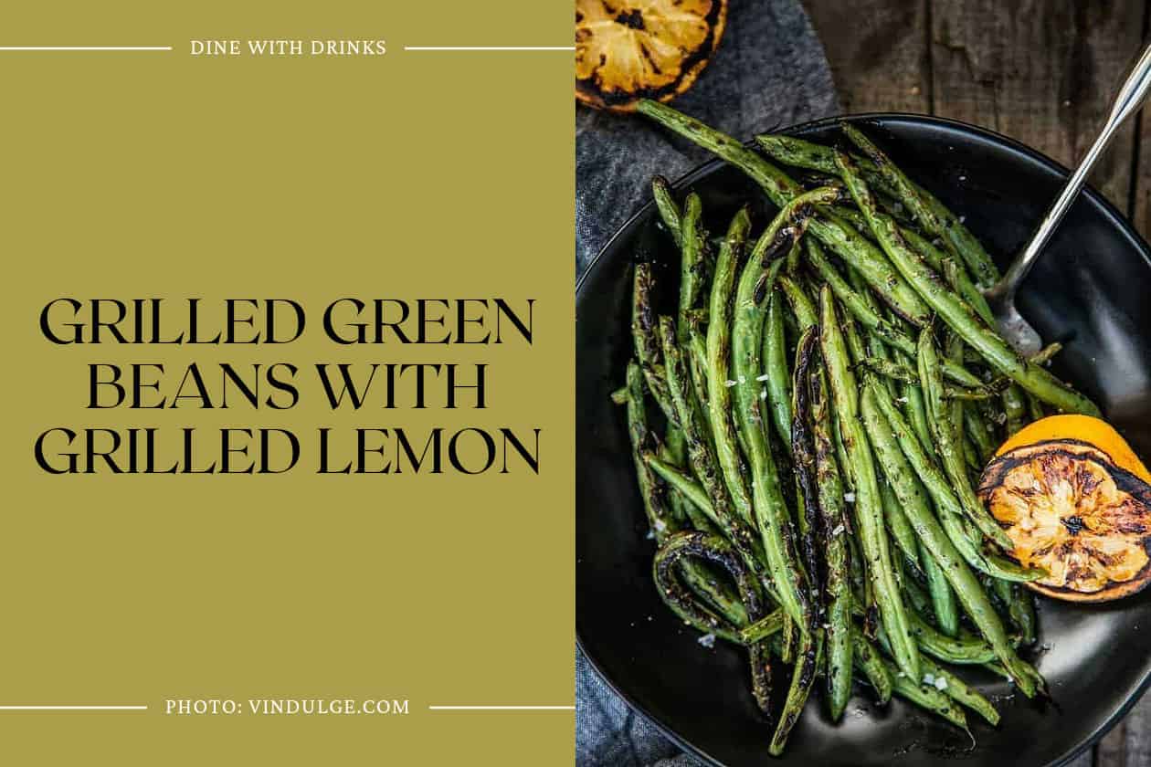 Grilled Green Beans With Grilled Lemon