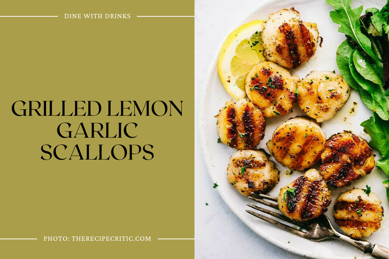 Grilled Lemon Garlic Scallops