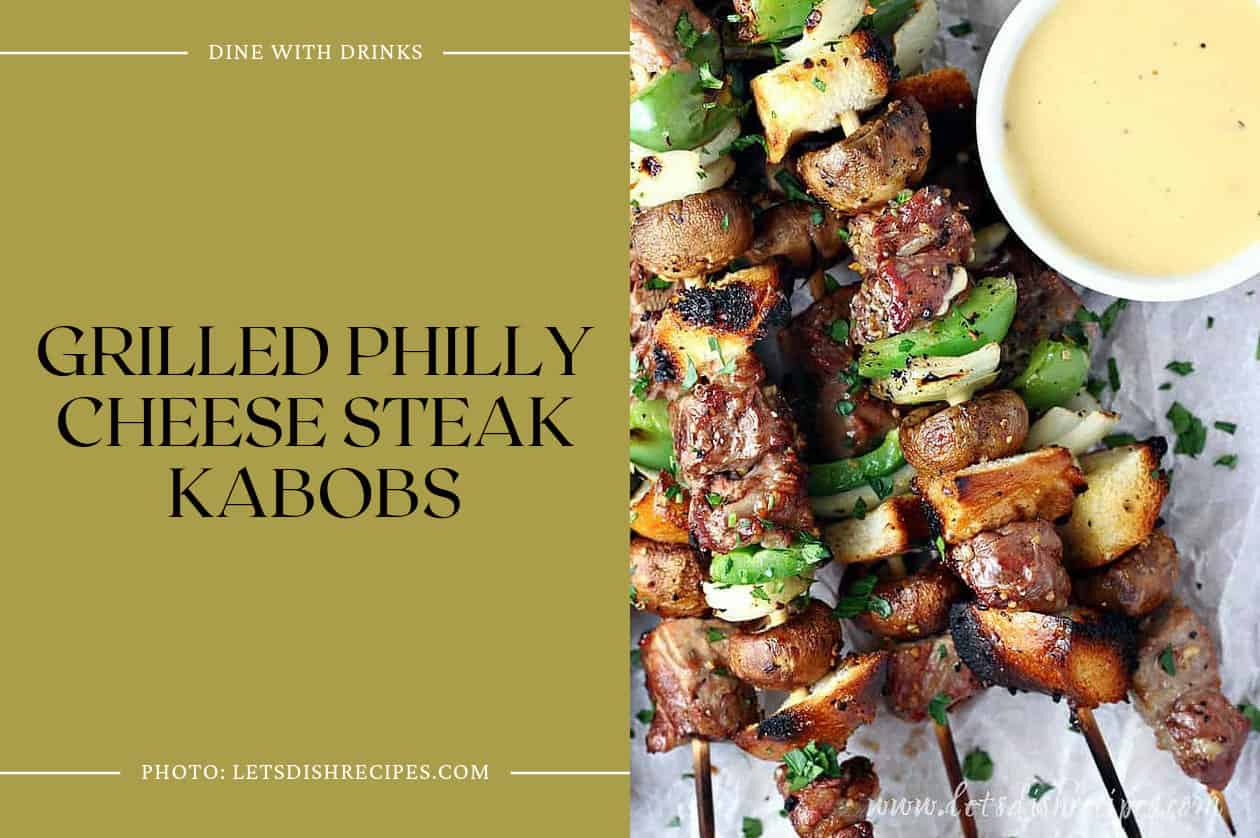 Grilled Philly Cheese Steak Kabobs