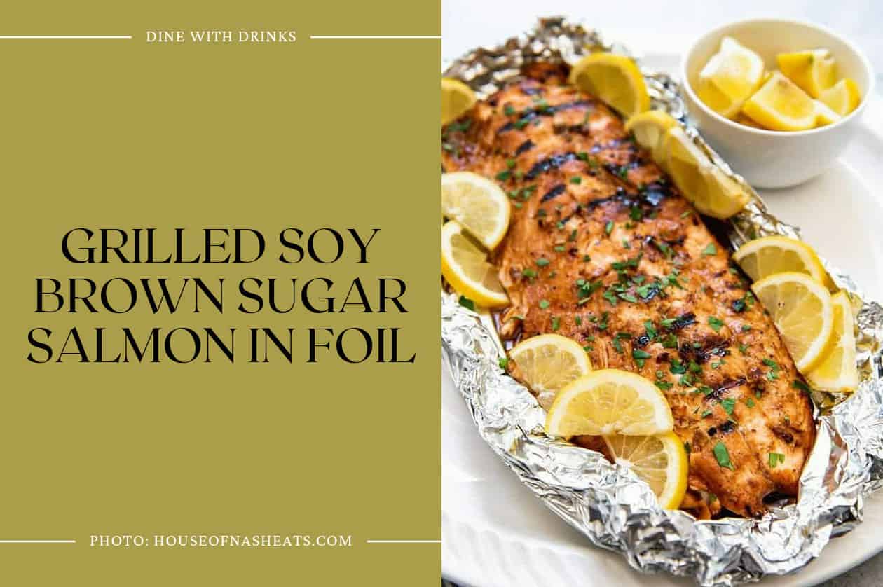 Grilled Soy Brown Sugar Salmon In Foil