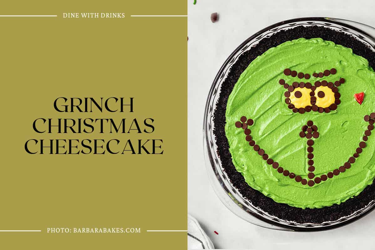 Grinch Christmas Cheesecake