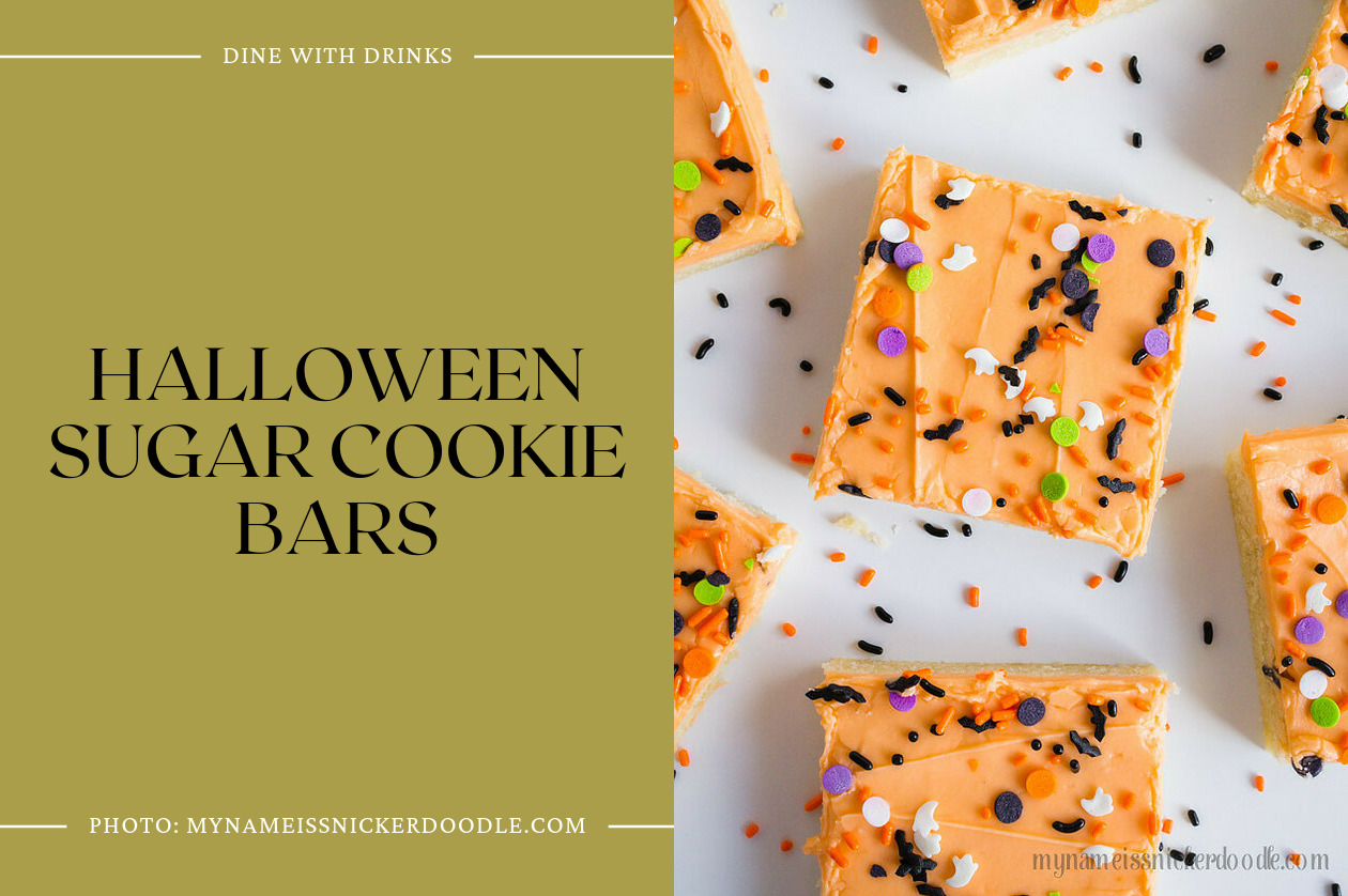 Halloween Sugar Cookie Bars