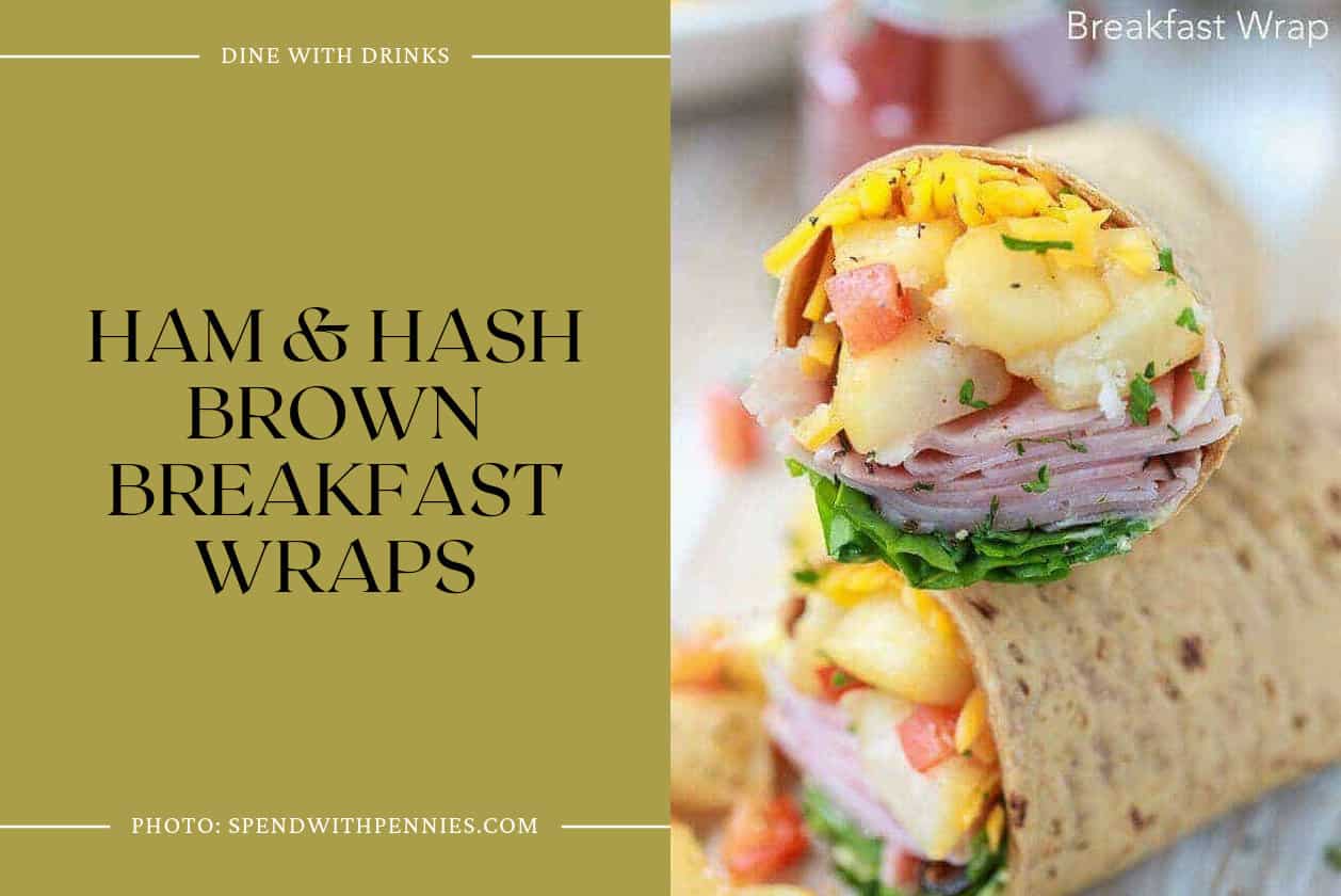Ham & Hash Brown Breakfast Wraps