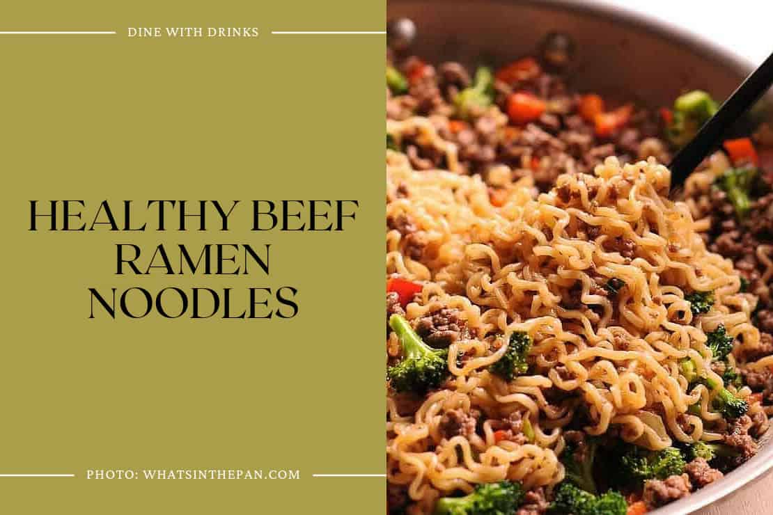 Healthy Beef Ramen Noodles
