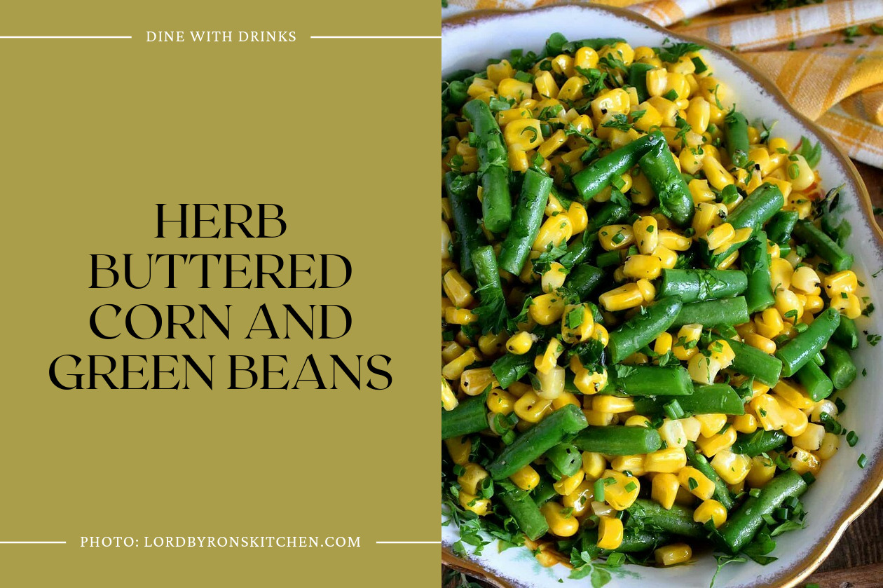 Herb Buttered Corn And Green Beans