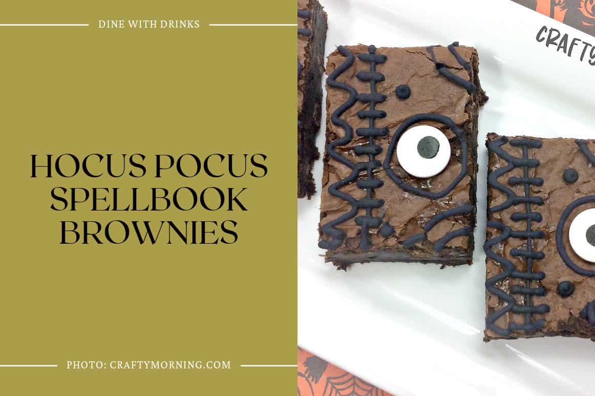 Hocus Pocus Spellbook Brownies