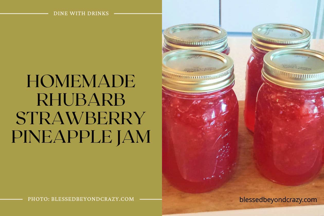 Homemade Rhubarb Strawberry Pineapple Jam