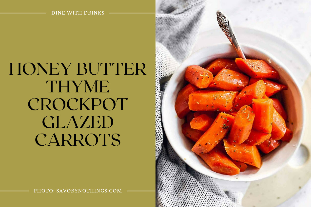 Honey Butter Thyme Crockpot Glazed Carrots