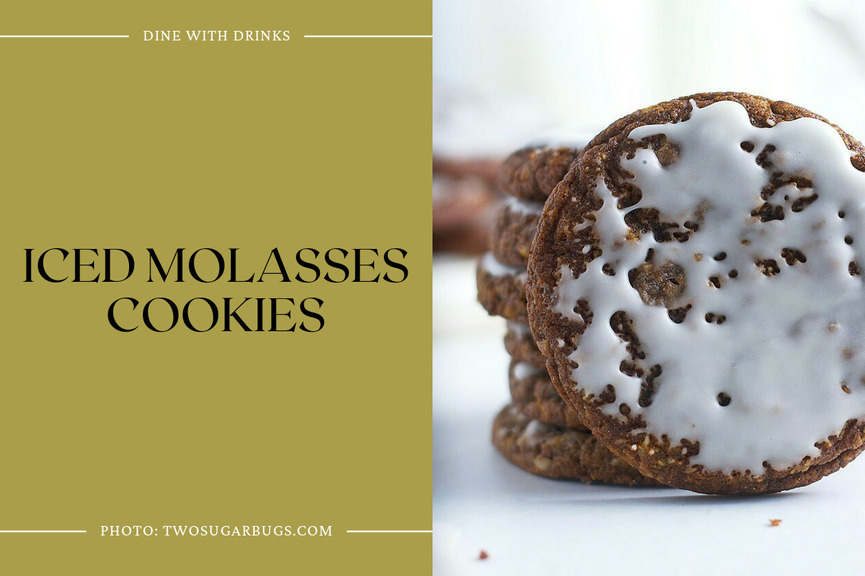 Iced Molasses Cookies