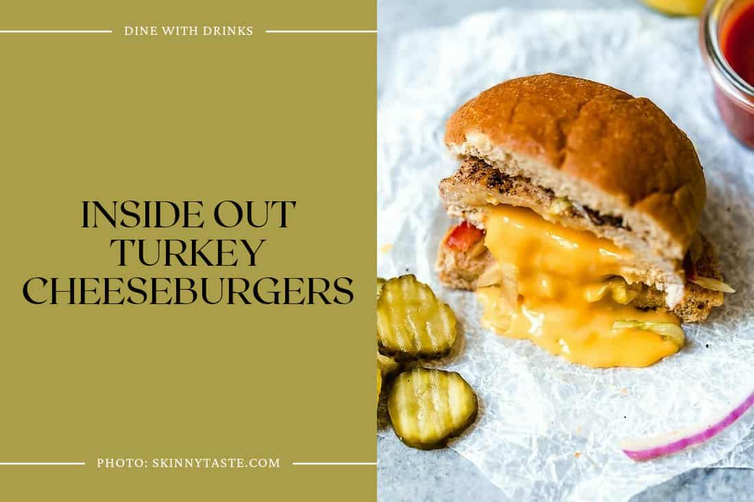 Inside Out Turkey Cheeseburgers
