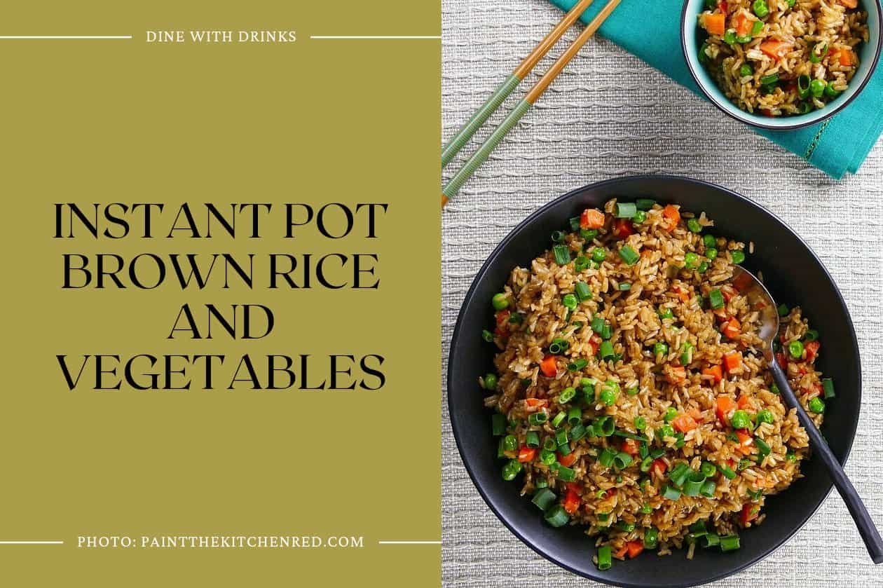 Instant Pot Brown Rice And Vegetables