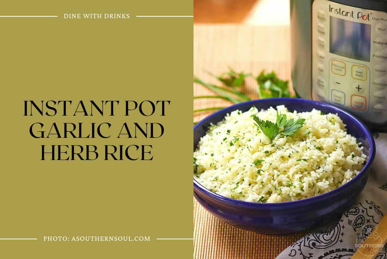 Instant Pot Garlic And Herb Rice