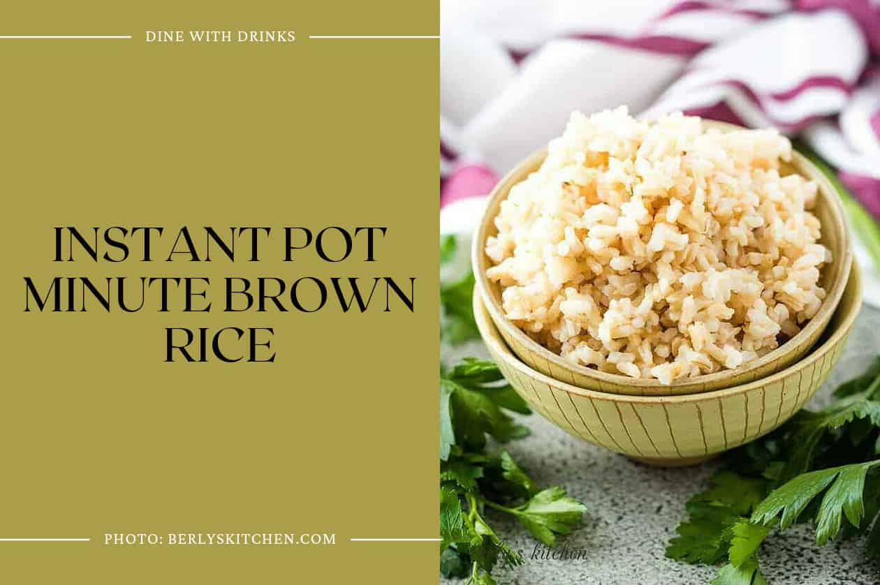 Instant Pot Minute Brown Rice