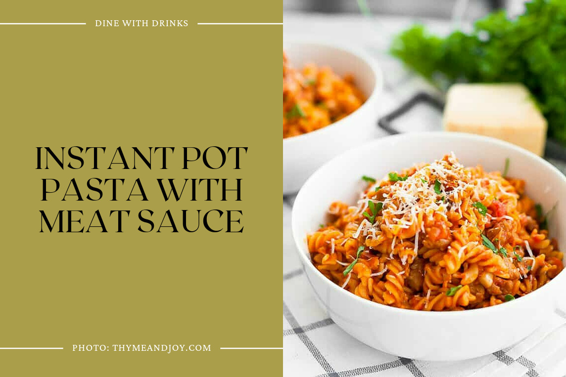 Instant Pot Pasta With Meat Sauce