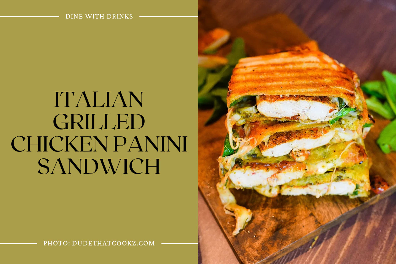 Italian Grilled Chicken Panini Sandwich