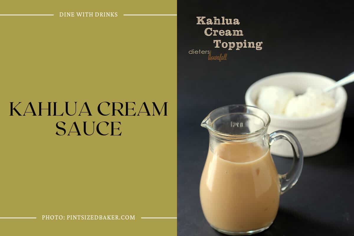 Kahlua Cream Sauce