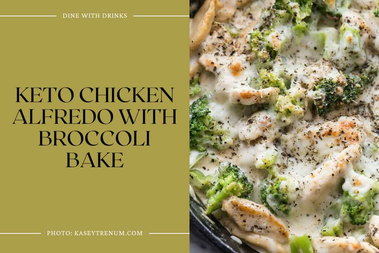 Keto Chicken Alfredo With Broccoli Bake