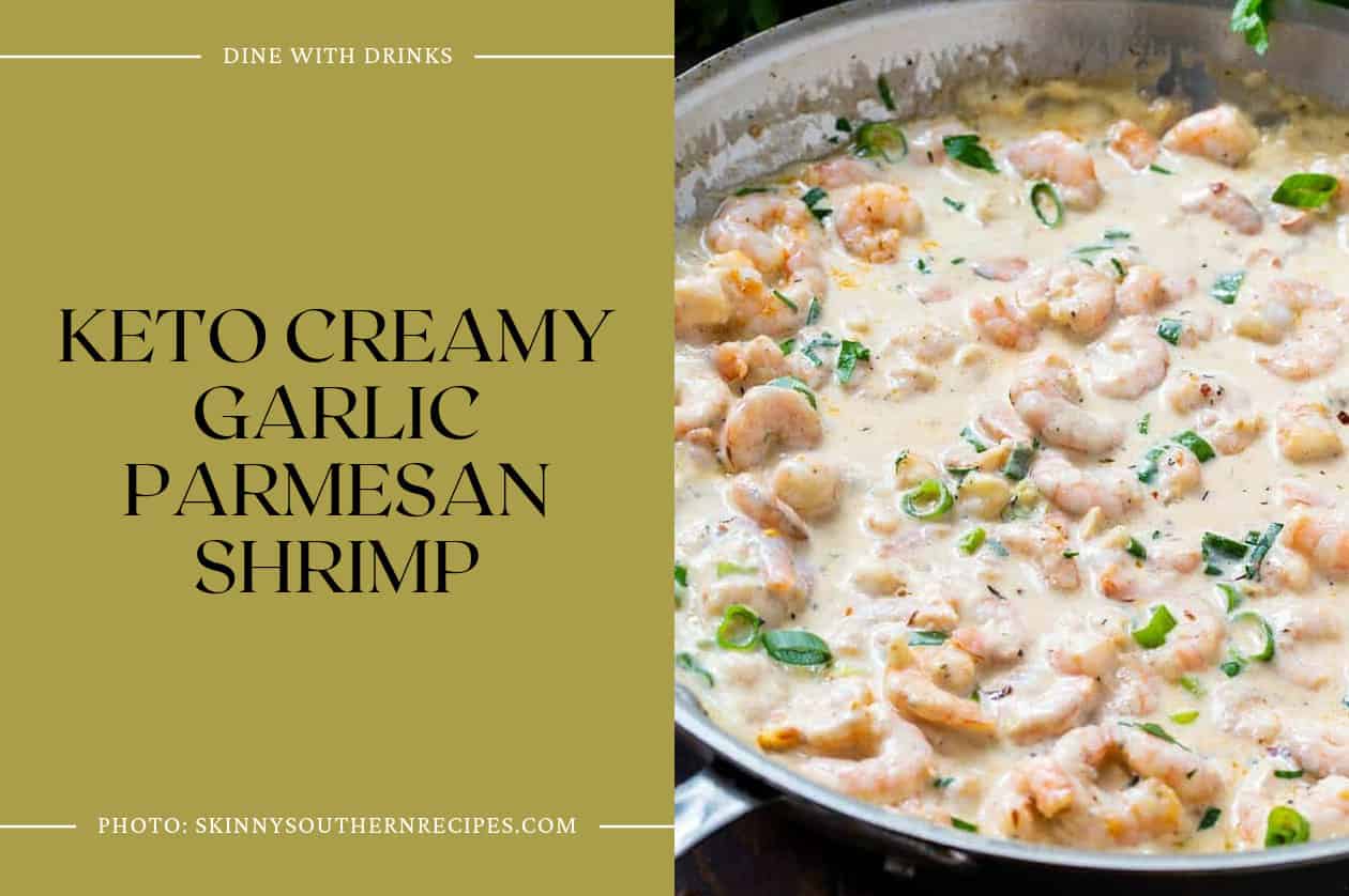 Keto Creamy Garlic Parmesan Shrimp