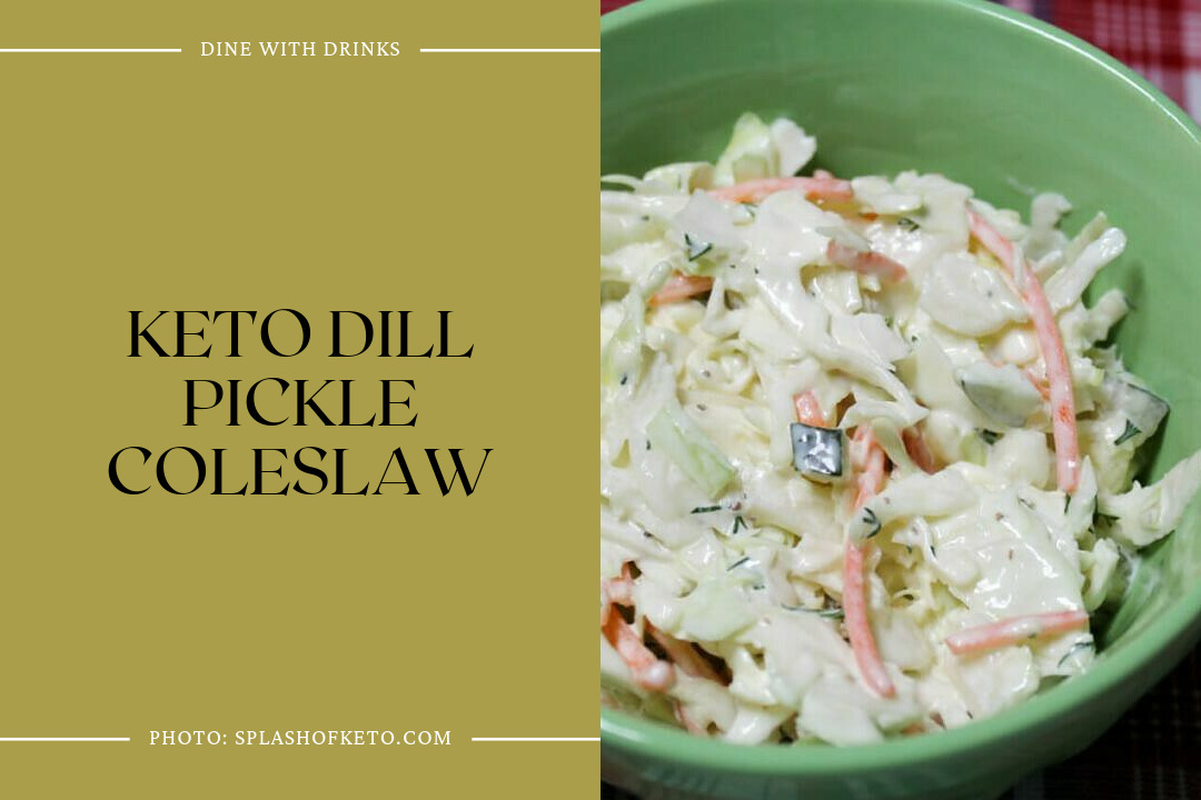 Keto Dill Pickle Coleslaw