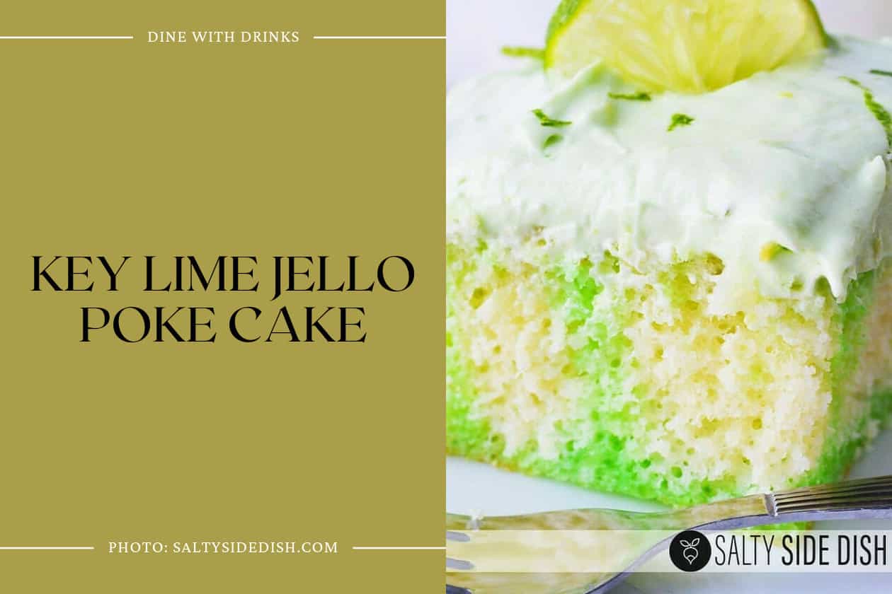 Key Lime Jello Poke Cake