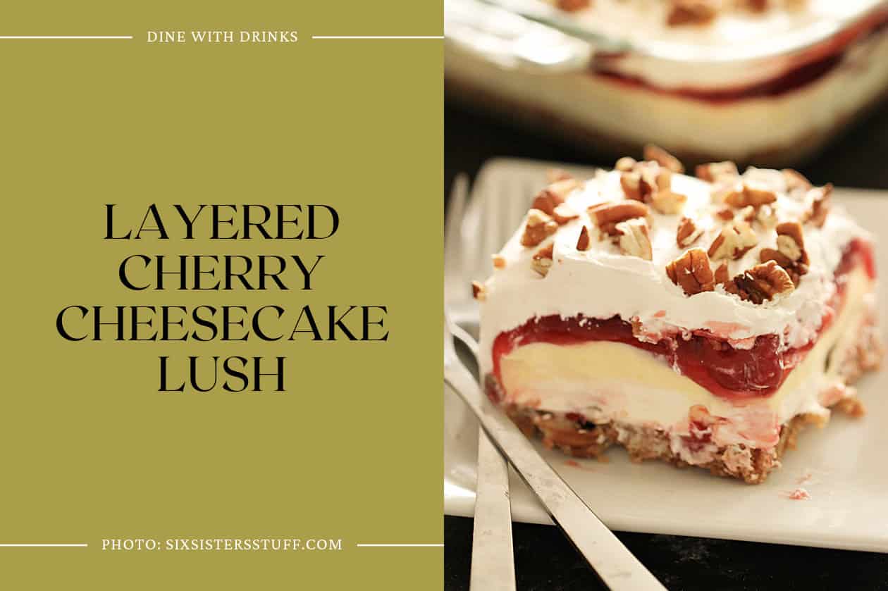 Layered Cherry Cheesecake Lush