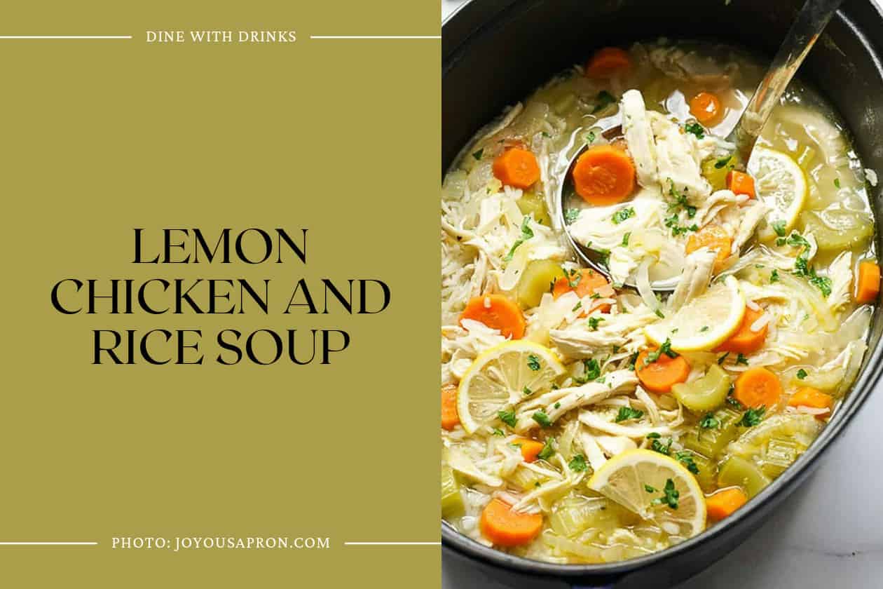 Lemon Chicken And Rice Soup